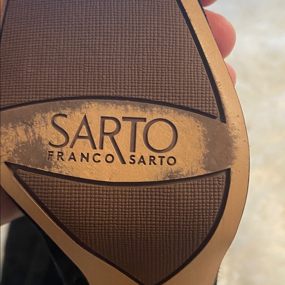 Franco Sarto Black Over the Knee Suede Boots size 7.5 BNWOT see all photos - Picture 6 of 16